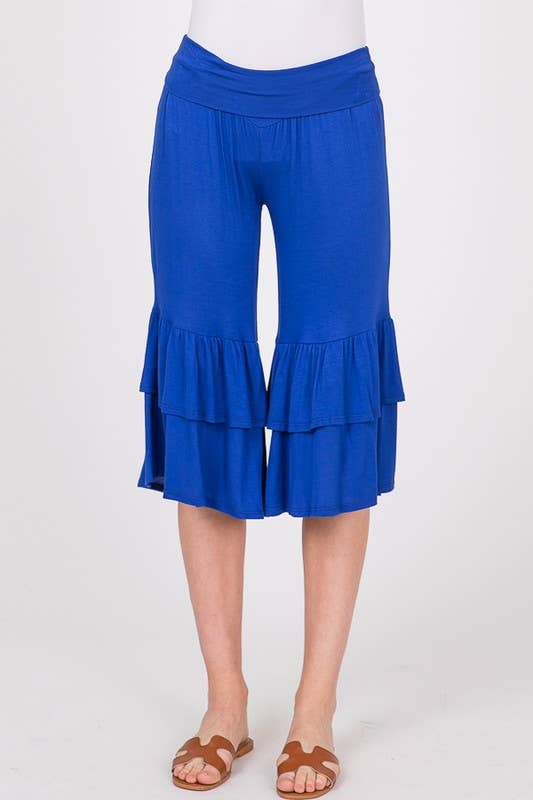 HEIMISH – Calças - Mulher por atacado – CALÇA CORTADA SÓLIDA SP1020S COM BABADOS15