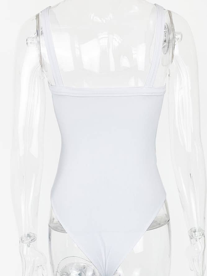 UNISHE - Vendita all'ingrosso Body - Donna - Body a Costine con Spalline Sottili ZZKF8713