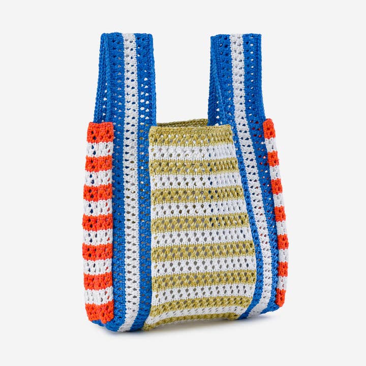Stripe Mini Raffia Bag for wholesale by VERLOOP | knits