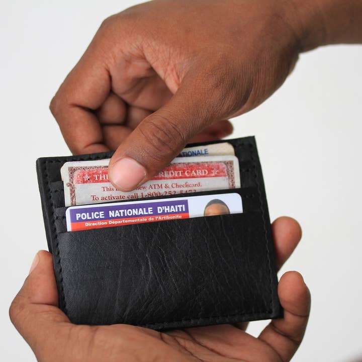 2nd Story Goods + Haiti Design Co - Wholesale Wallet - Unisex - Minimalist Leather Wallet7