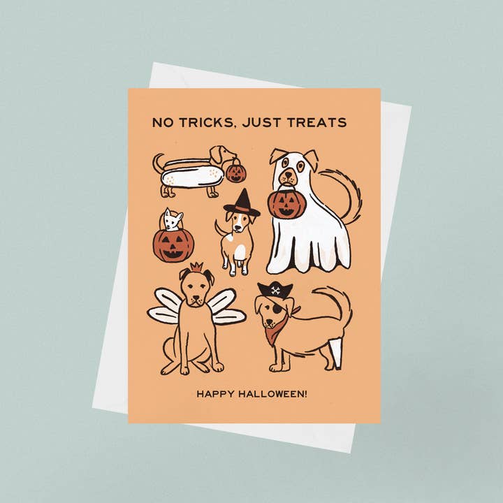 Halloween Dogs Card for wholesale by Just Right Design Co.
