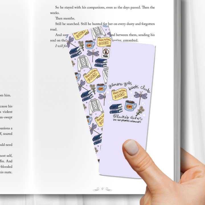 Gilmore Girls Book Club Dual-Sided Cardstock Bookmark for wholesale by Awfullynerdy.co