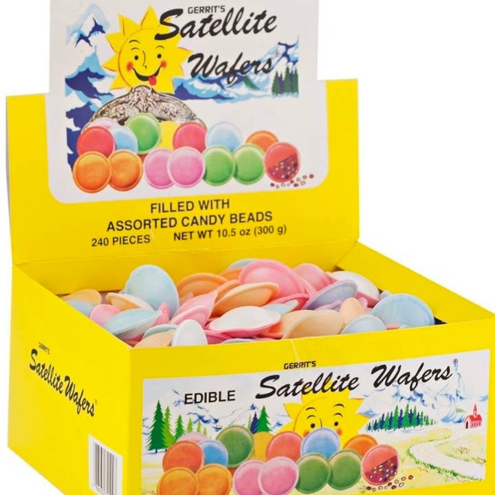 O'Shea's Candies Sweet Shop - Wholesale Hard Candy - Nostalgic 1952 Old Fashioned Satellite Wafers 240ct Box2