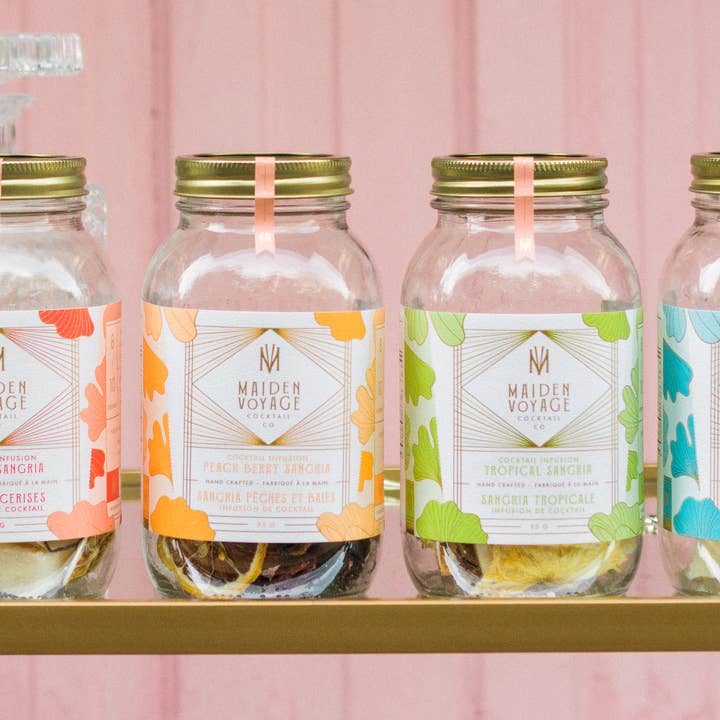 Maiden Voyage Cocktail Co. - Wholesale Cocktail Mix/Syrup - Peach Berry Sangria Cocktail Infusion Kit