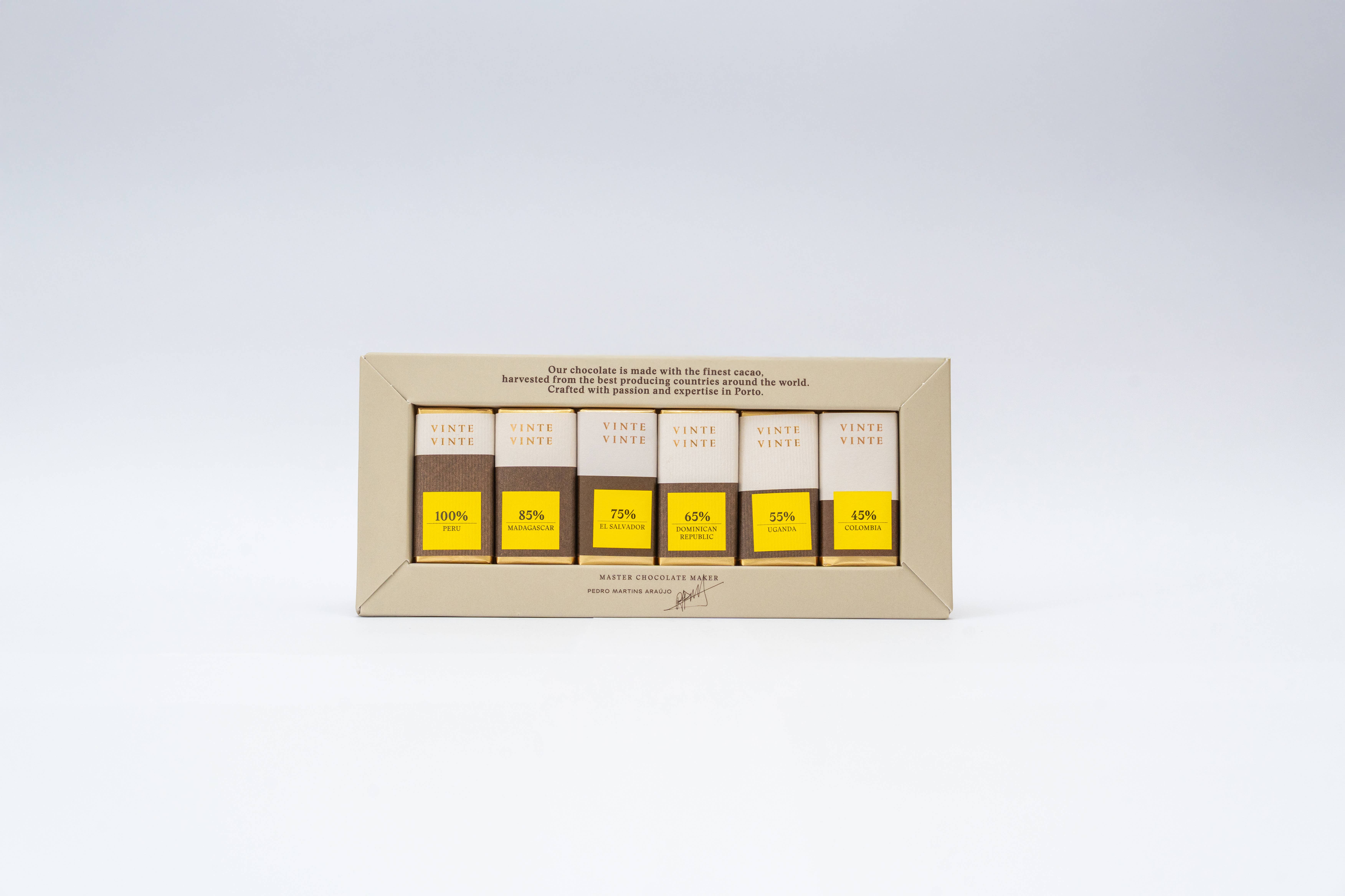 Vinte Vinte Chocolate - Wholesale Chocolate Box - CX CARRE ORIGENS INTENSITY 6G1