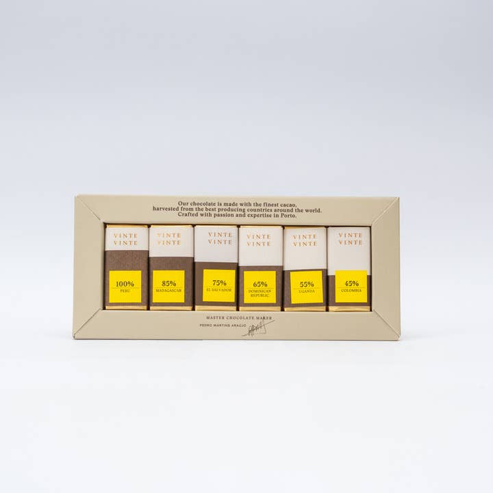 Vinte Vinte Chocolate - Wholesale Chocolate Box - CX CARRE ORIGENS INTENSITY 6G1