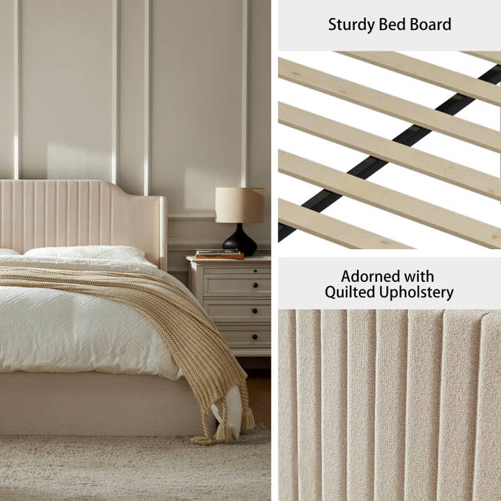 Karat Home - Wholesale Bed - Stuart Hydraulic Lift Up Platform Queen Bed13