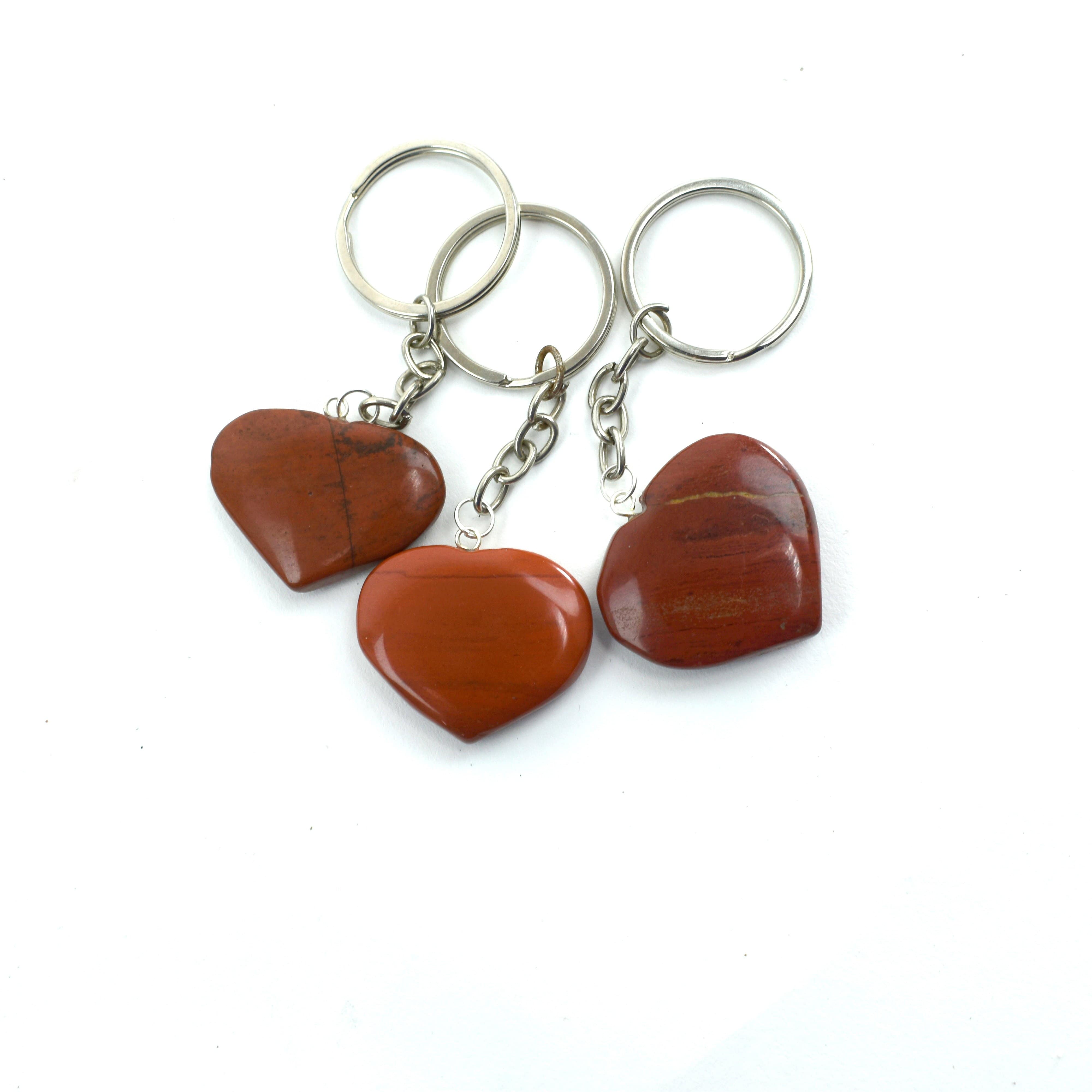 Rock Paradise - Wholesale Keychain - Unisex - Crystal Gemstone Heart Keychains - 10 Pack 6