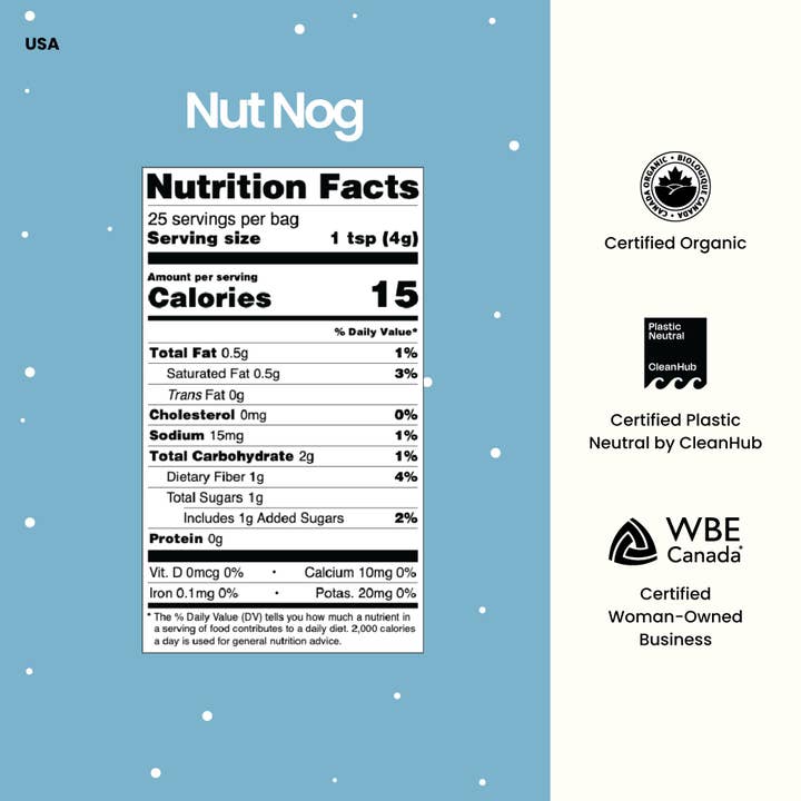 Blume - Wholesale Powdered Health Drink - Superfood Latte Powder, Nut Nog Blend