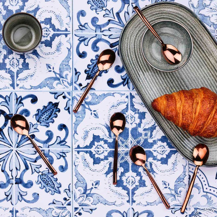 Björn - Wholesale Table Spoon (Cutlery) - Knut set of 6 small spoons - Copper1