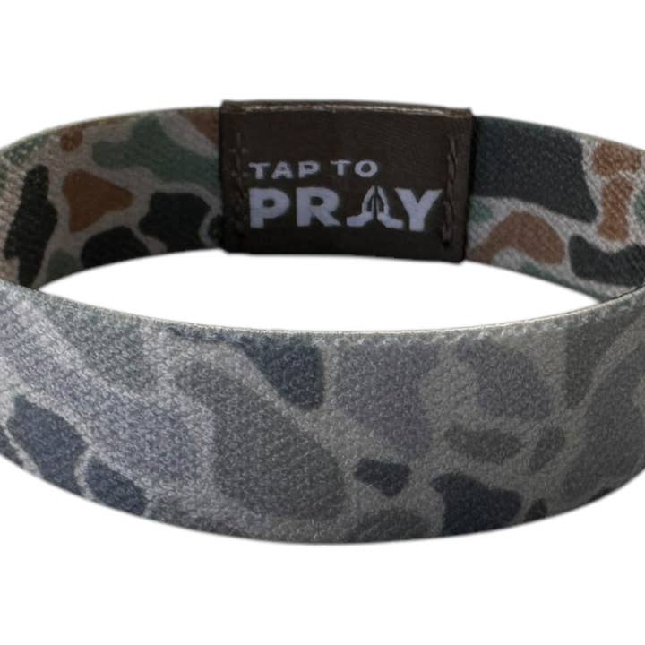 Versible - Wholesale Wristband - Tap To Prayâ„¢ Wristbands - River Rock Camo Classic & Sage