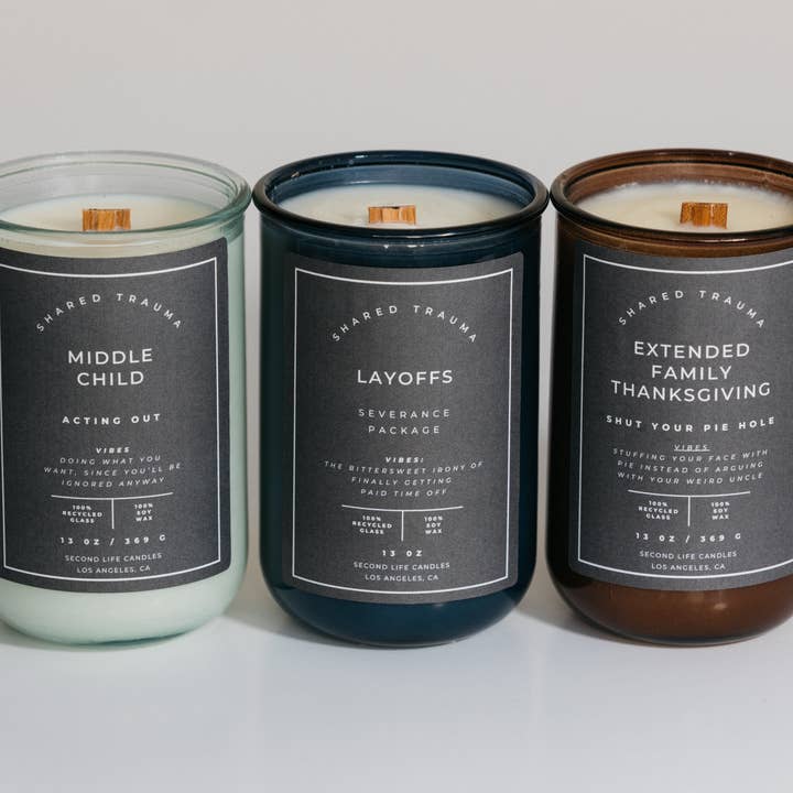 Second Life Candles - Wholesale Jar/Filled Candle - 13 oz Candle - 100% Recycled Glass (Customizable)10