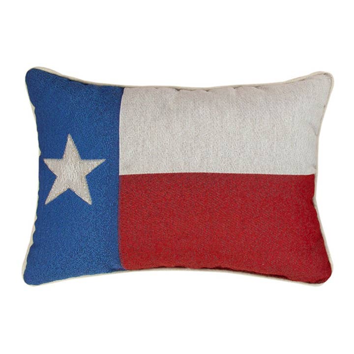 Lone Star Flag-Rectangle Pillow 17x12 for wholesale by Manual Woodworkers and Weavers, Inc.