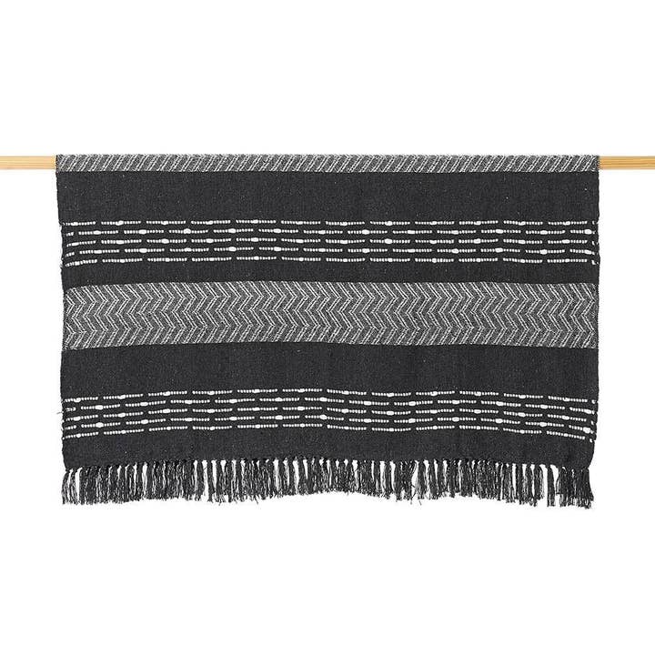 Charcoal Burl Rethread Throw for wholesale by SERRV International