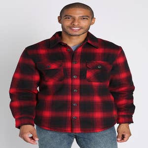 Mens Flannel Fleece Lined Shirt - FBH1826 – ek Wholesale