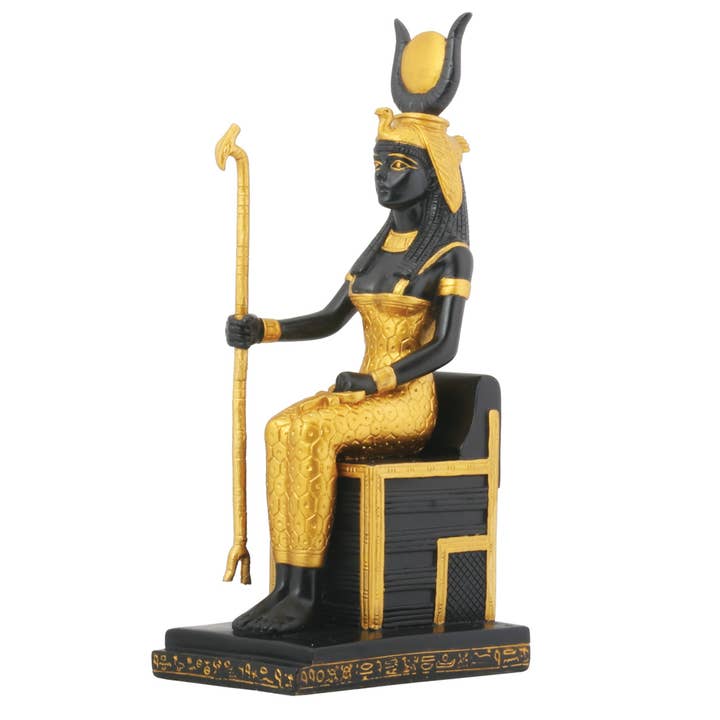 Egyptian Sitting Goddess Isis Statue for wholesale by Pacific Trading