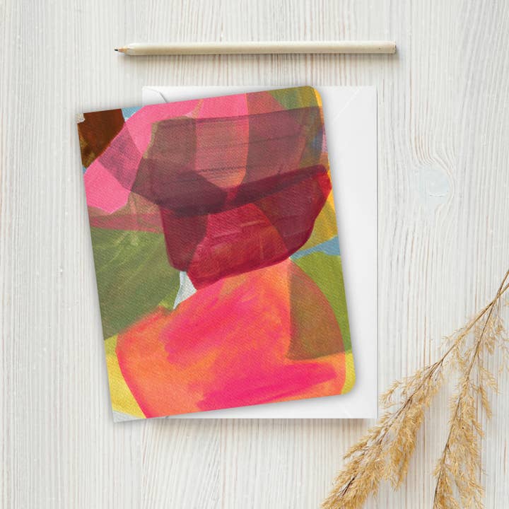 Michele Renee Atelier - Wholesale Everyday Greeting Card - Playful Abstract Greeting Card – Bright Colors – Blank Inside3