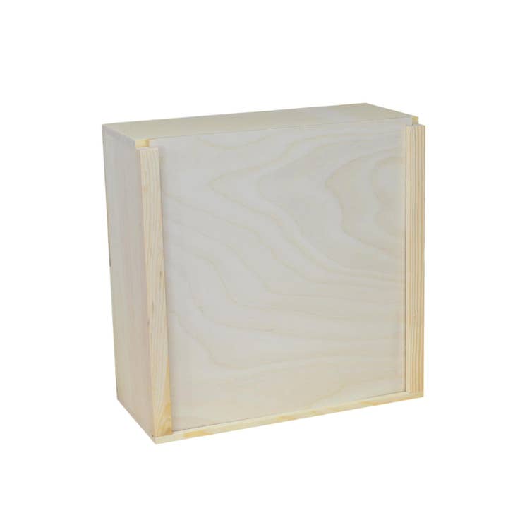 Poole & Sons Inc. - Wholesale Decorative Box - Wooden Slide Top Box 10x10x4 (Bulk)3