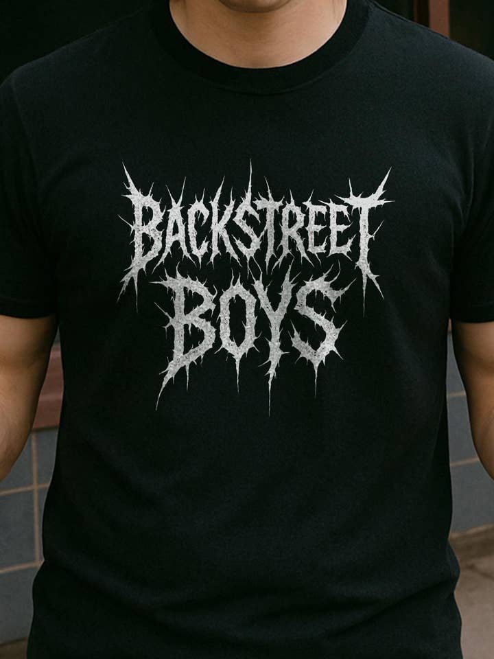 T-shirt dos Backstreet Boys Estilo Heavy Metal, Camiseta Nostálgica por atacado de SONDO DESIGN LTD