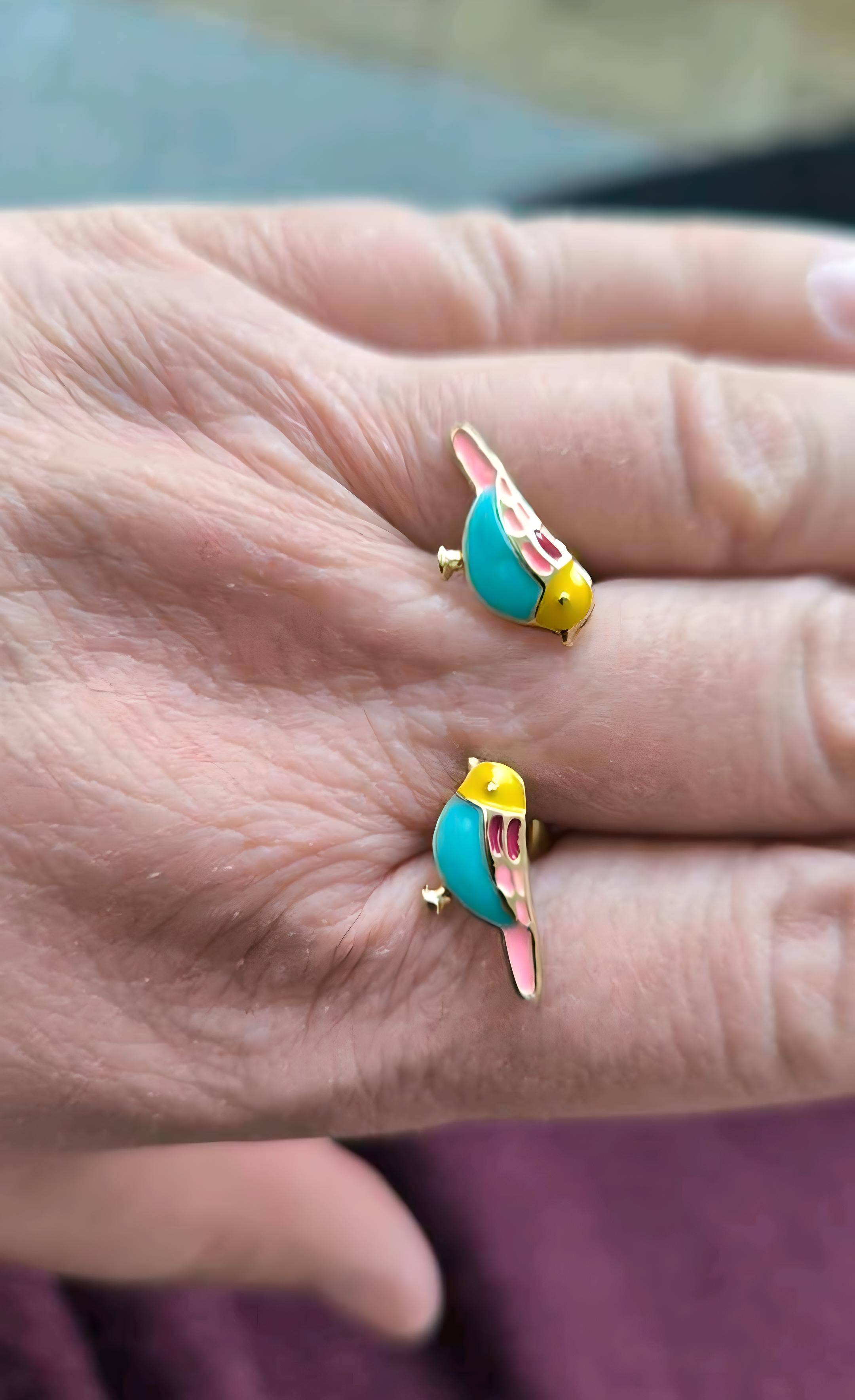 Wild & Free - Wholesale Stud/Post Earrings - Pendientes de pájaro3