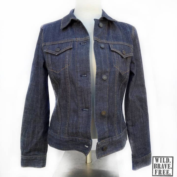 WILD. BRAVE. FREE. - Wholesale Denim Jacket - Women's - "Picasso" Wild Mustang of Colorado, Hand-Painted Art Jacket