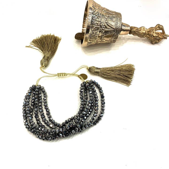 PEMA ~ JAPAMALA bracelet in natural crystals for wholesale by Atisha Spiritual Shop