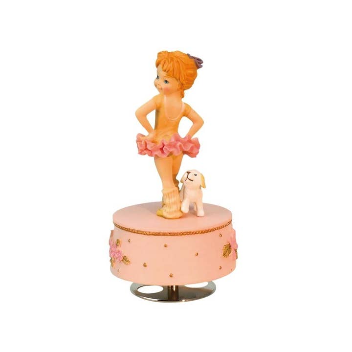 Musicbox Kingdom - Wholesale Decorative Figurine - Ballerina With Dog