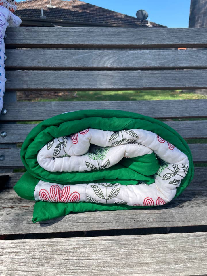 Bomuld Baby Blanket Grøn for engroshandel hos Alchemy Story