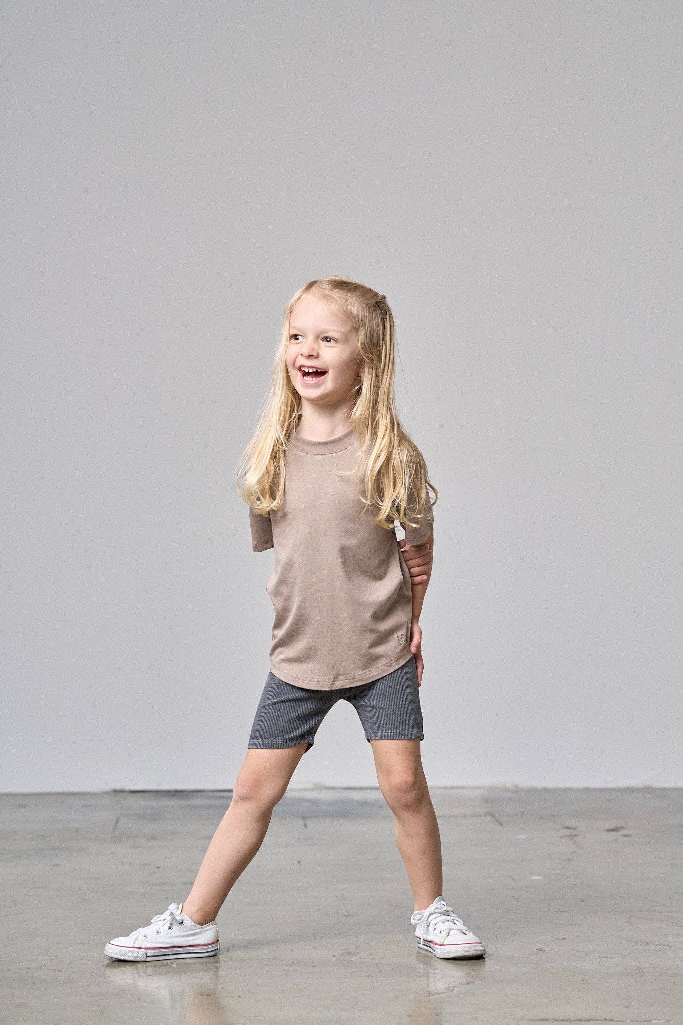 Little Bipsy - Wholesale Shorts - Kids - Acid Wash Ribbed Short - Black6