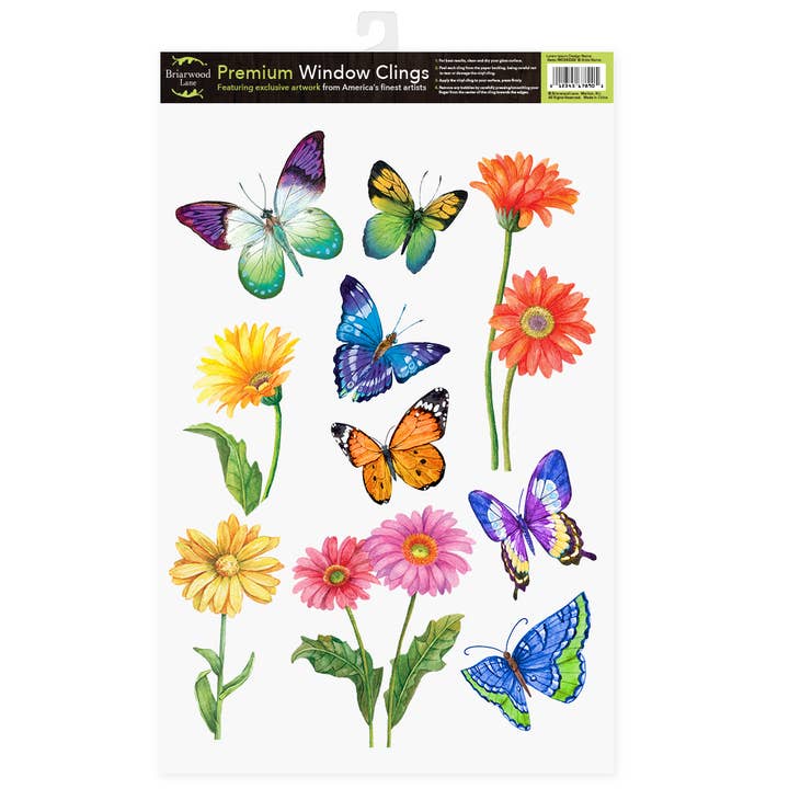 Fluttering Butterflies Window Clings for wholesale by Briarwood Lane