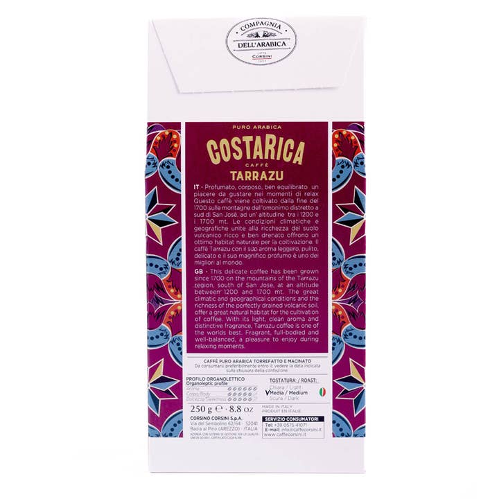 Caffè Corsini – Großhandel Gemahlener Kaffee – Gemahlener Kaffee Costa Rica Tarrazu | 100 % Arabica | 250 g2