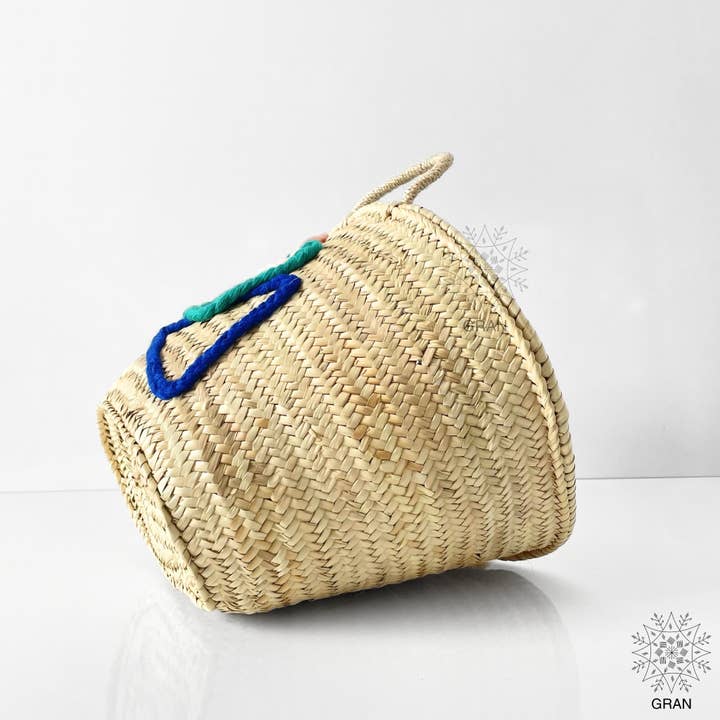 Gran Wholesale - Wholesale Beach Bag - Custom Embroidered Straw Bags with Short Handle, Tote Bag