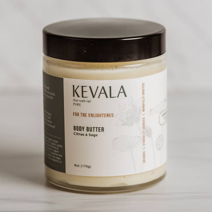 Body Butter| Citrus & Sage for engroshandel hos Kevala Body Care and Botanicals