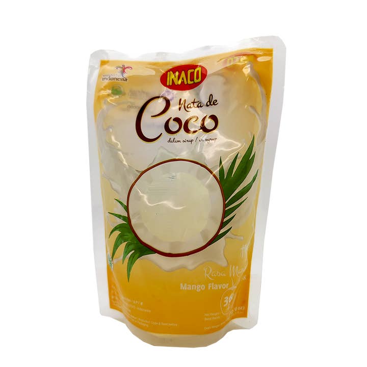 Takari International, Inc. - Wholesale Snack Pack - Kids & Baby - Inaco Nata De Coco- Mango Flavor, 24 Pouches/Case, 12.69oz(360g)3