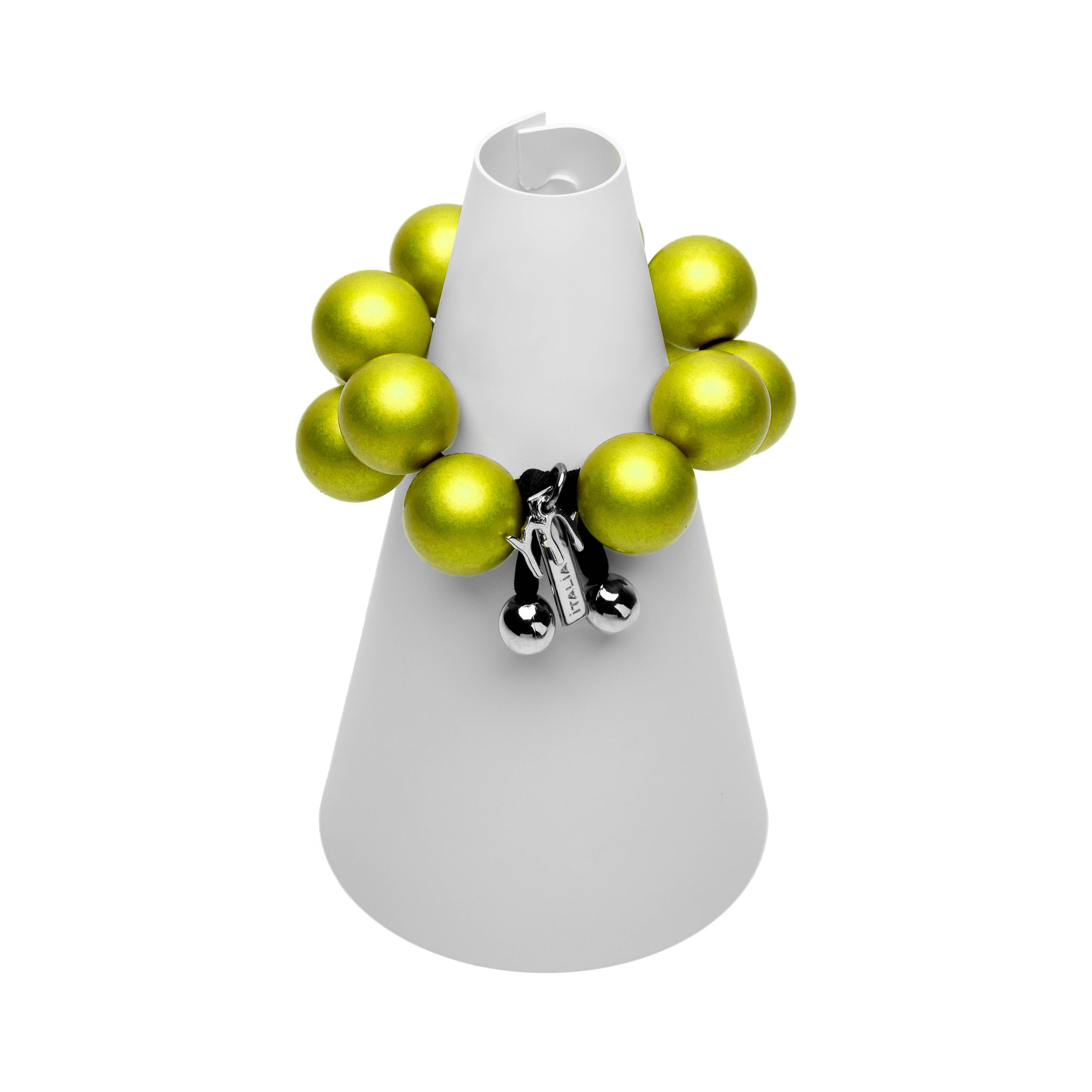 Mirta Accessori Moda - Wholesale Beaded Bracelet - Bracelet with Metal resin spheres 100% Made in Italy17