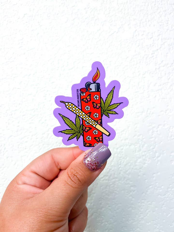 Adhesivo Butterfly Encender | Adhesivo 420 | Pegatinas para Hydrof para venta al por mayor de Michaela K Creations