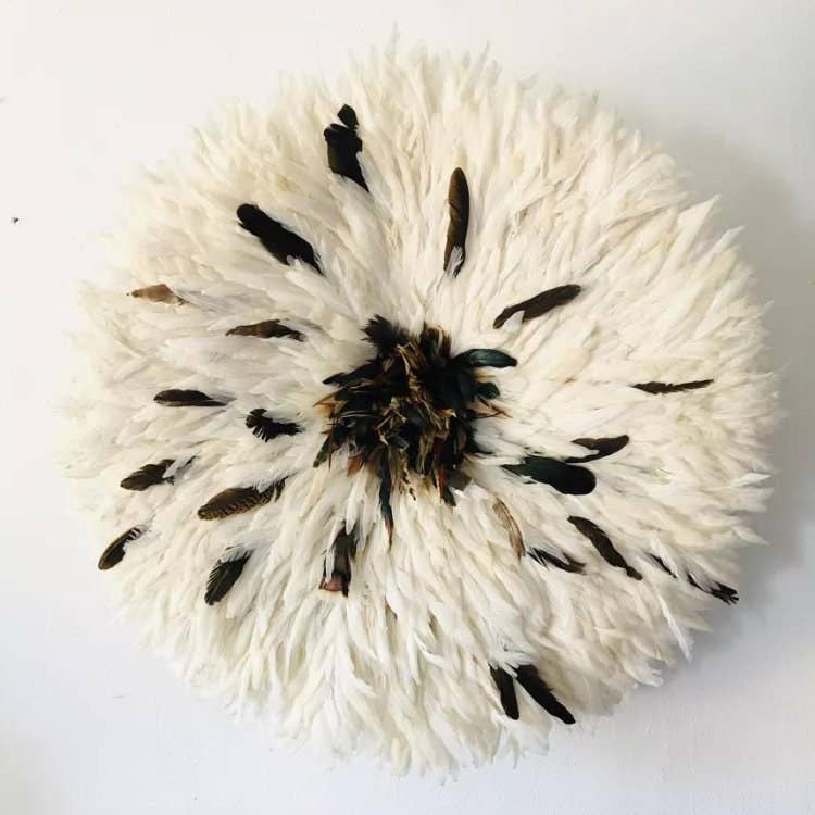 Juju Hat Wholesale - Wholesale Wall Accent - Authentic Juju Hat White Dark Brown Wall Art 14"/20"/26"/31"0