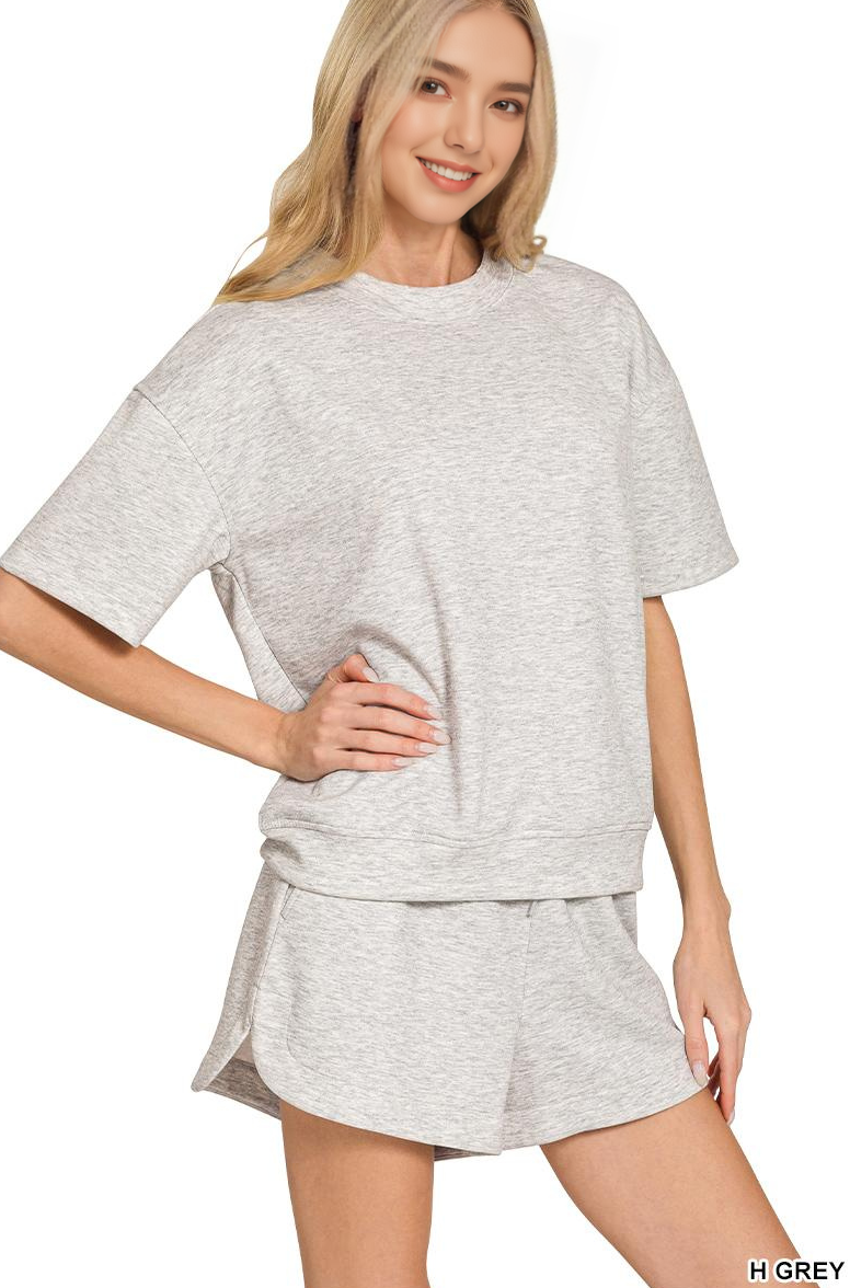 42POPS – wholesale Lounge set – Women's – `.Scuba Sweatshirts & Shorts 2PC Set6