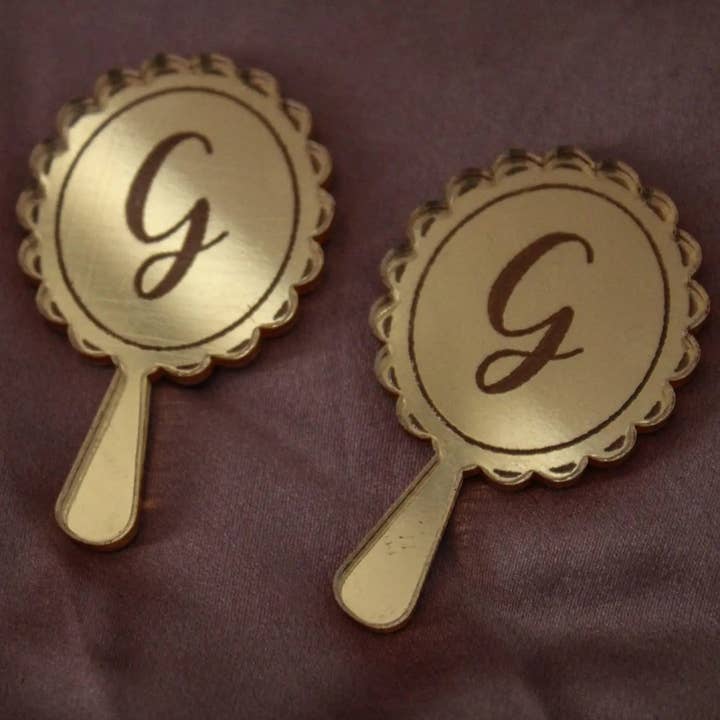 Mirrored gold Mirror favors for wholesale on Faire0