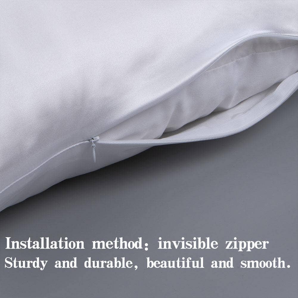 Bay & Loom - Wholesale Bedding Pillowcase/Sham - Mulberry Silk Pillowcase with Zippered Closure15