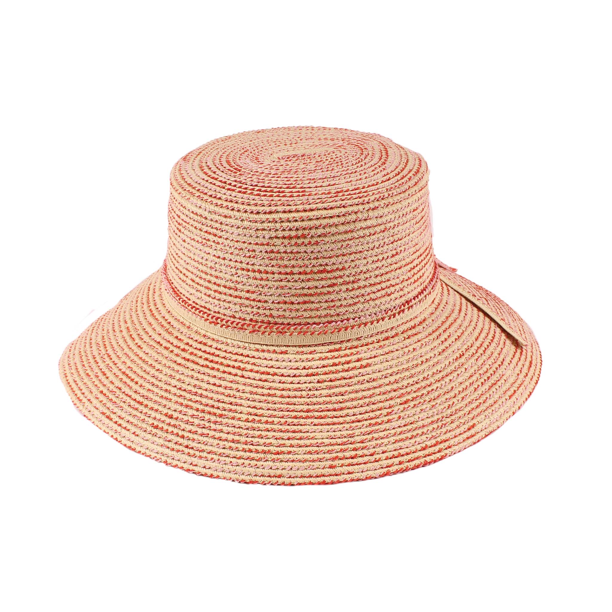 Jeanne Simmons Accessories - Wholesale Straw Hat - Women's - Paper Braid w/ Cotton Large Box Bucket 8260 Hat Spring5