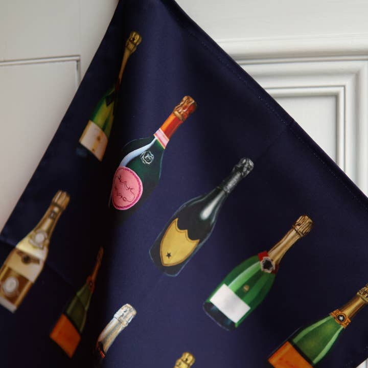 Jessica Anderton Designs Limited – wholesale Tea towel – Champagne and Fizz Tea Towels (Best-Seller)6