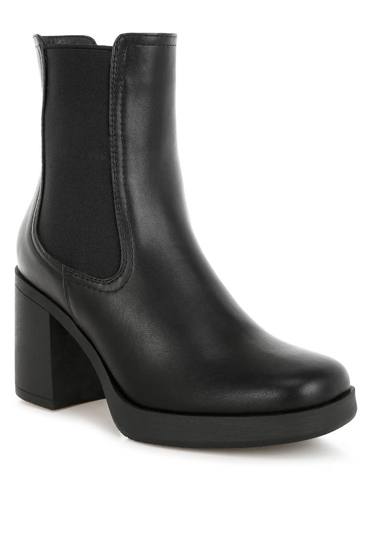 Rag Company - Wholesale Chelsea Boots - Women's - Scuala Faux Leather Chelsea Boots5