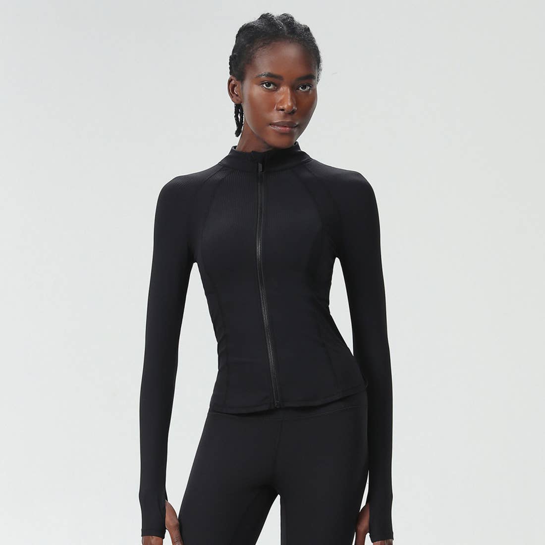 Sodalemon – wholesale Sportjacka - Dam – Damjacka med hög krage och midjeformande funktion för yoga och löpning0