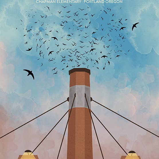 Chapman Swifts - Impresiones artísticas para venta al por mayor de Robot Candy