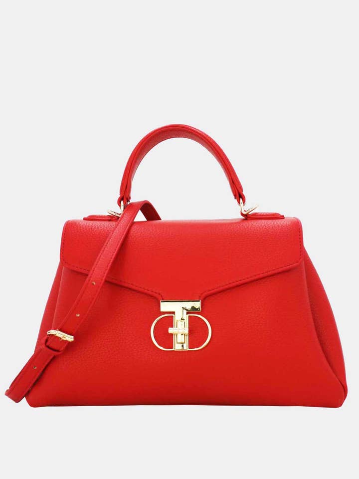 Sac à Main Trapèze à Détail Métallique Doré-6926 pour la vente par Tom&Eva (F.D.M diffusion)