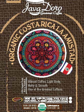 Organic Costa Rican La Amistad for wholesale by Java Doro