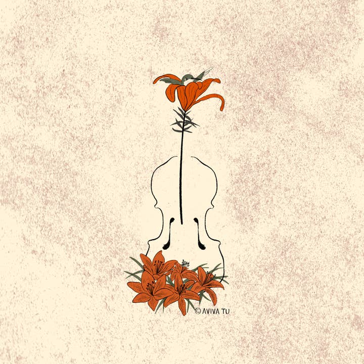 AVIVA TU LLC - Wholesale Sticker - Sticker-Botanical Music Instruments1