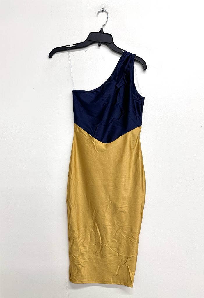 Uptown Apparel - Wholesale Dress - Women's - D13558 Color Block One Shoulder Cut Out Midi Dress6