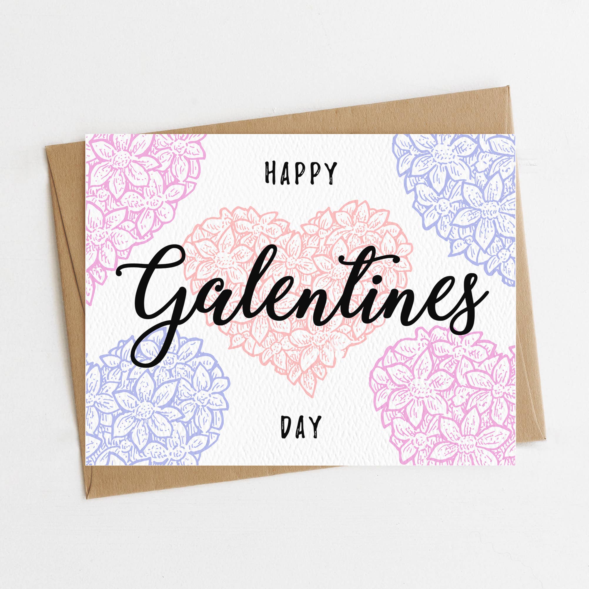 Blue Thistle - Wholesale Valentine's Day Card - Happy Galentine's Day Card, Valentine's Day Card for Friends0